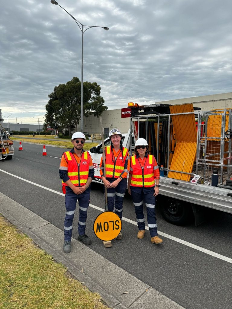 A2Z Traffic Management Team on Road